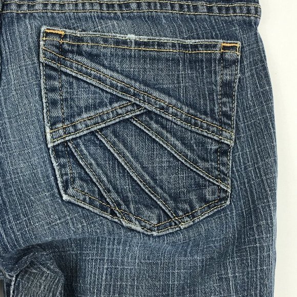 Aeropostale Womens Sz 5/6 Stretch Flare Blue Destressed Denim Jeans Inseam 29" - Picture 8 of 12